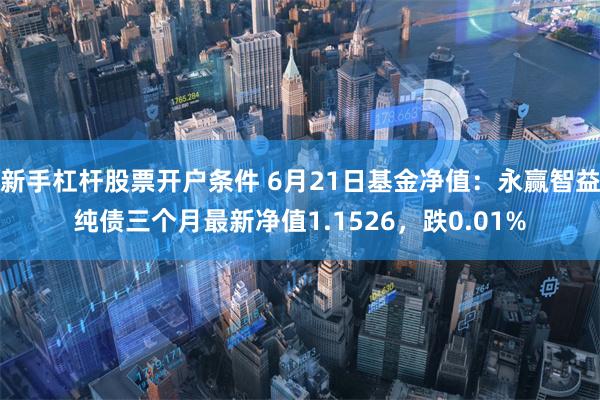 新手杠杆股票开户条件 6月21日基金净值：永赢智益纯债三个月最新净值1.1526，跌0.01%