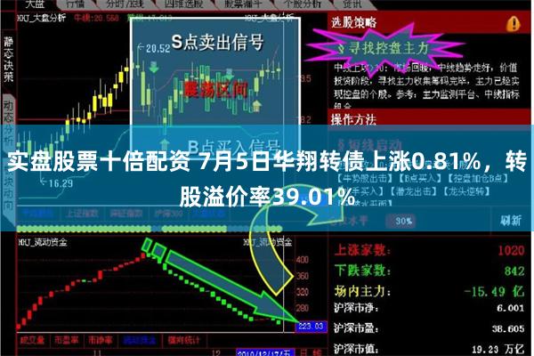 实盘股票十倍配资 7月5日华翔转债上涨0.81%，转股溢价率39.01%