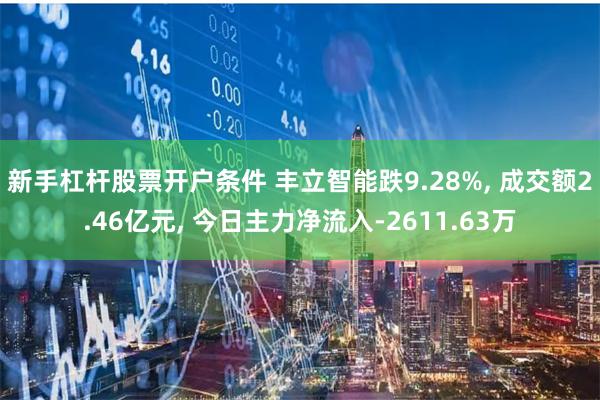 新手杠杆股票开户条件 丰立智能跌9.28%, 成交额2.46亿元, 今日主力净流入-2611.63万