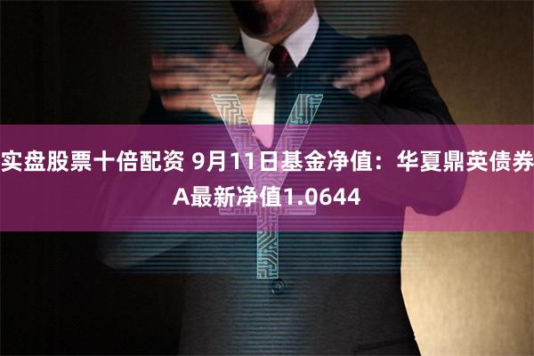 实盘股票十倍配资 9月11日基金净值：华夏鼎英债券A最新净值1.0644
