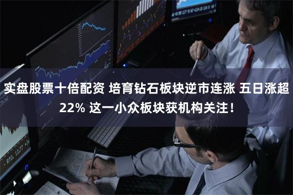 实盘股票十倍配资 培育钻石板块逆市连涨 五日涨超22% 这一小众板块获机构关注！