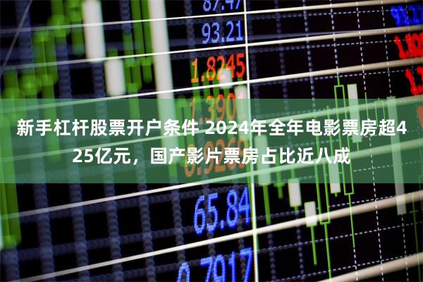 新手杠杆股票开户条件 2024年全年电影票房超425亿元，国产影片票房占比近八成