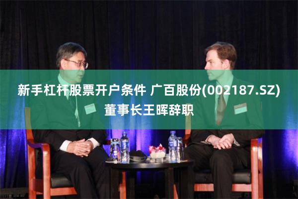 新手杠杆股票开户条件 广百股份(002187.SZ)董事长王晖辞职