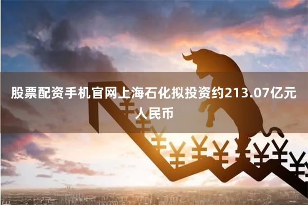 股票配资手机官网上海石化拟投资约213.07亿元人民币
