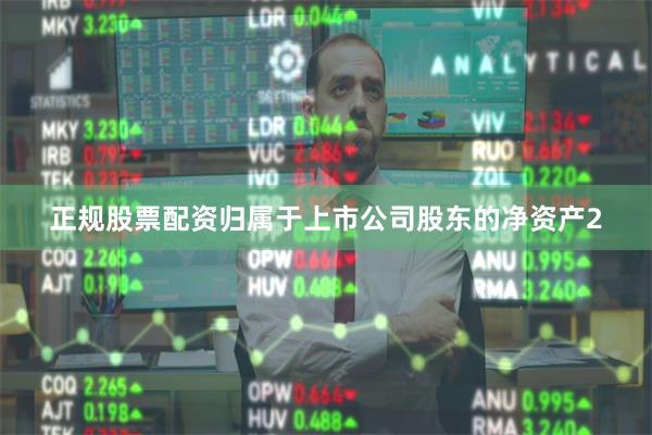 正规股票配资归属于上市公司股东的净资产2
